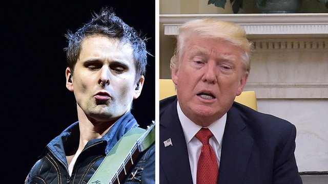 Muse's Matt Bellamy and President Donald Trump