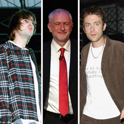 Liam Gallagher Jeremy Corbyn Damon Albarn