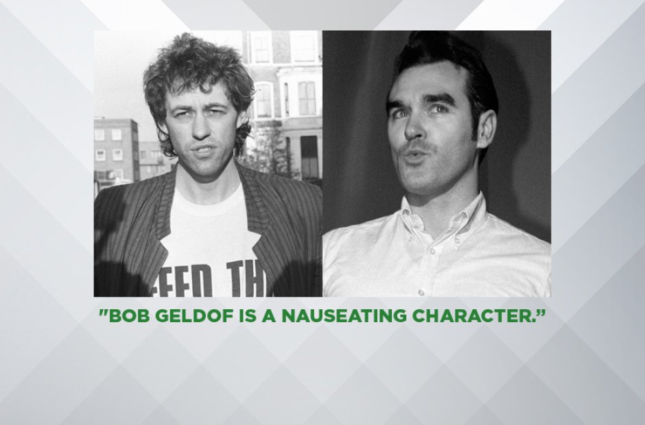 Morrissey on Bob Geldof