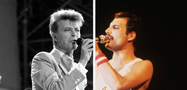 David Bowie and Freddie Mercury 