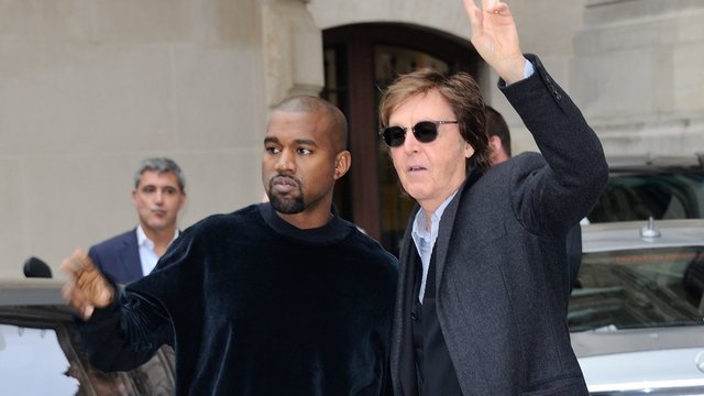 Paul McCartney and Kanye West 2015
