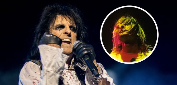 Alice Cooper and Kurt Cobain inset