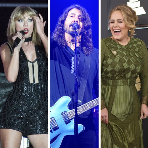 Taylor Swift, Dave Grohl, Adele