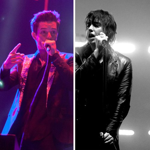 The Killers Brandon Flowers and The Strokes Julian