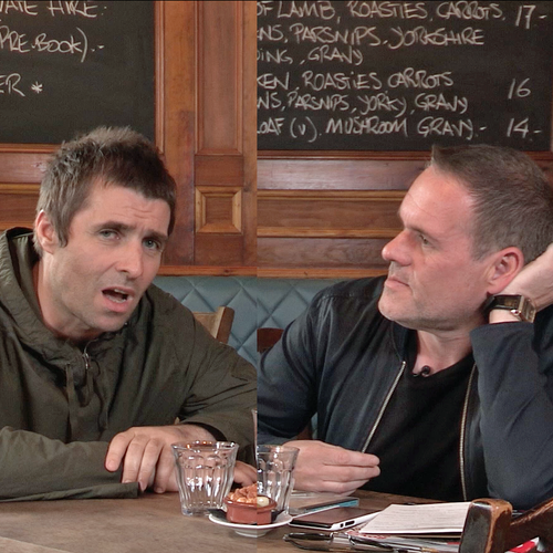 Chris Moyles and Liam Gallagher