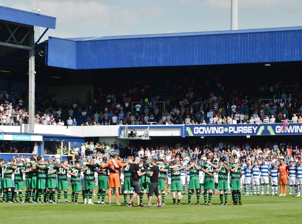 A minute's silence was held before the match to re