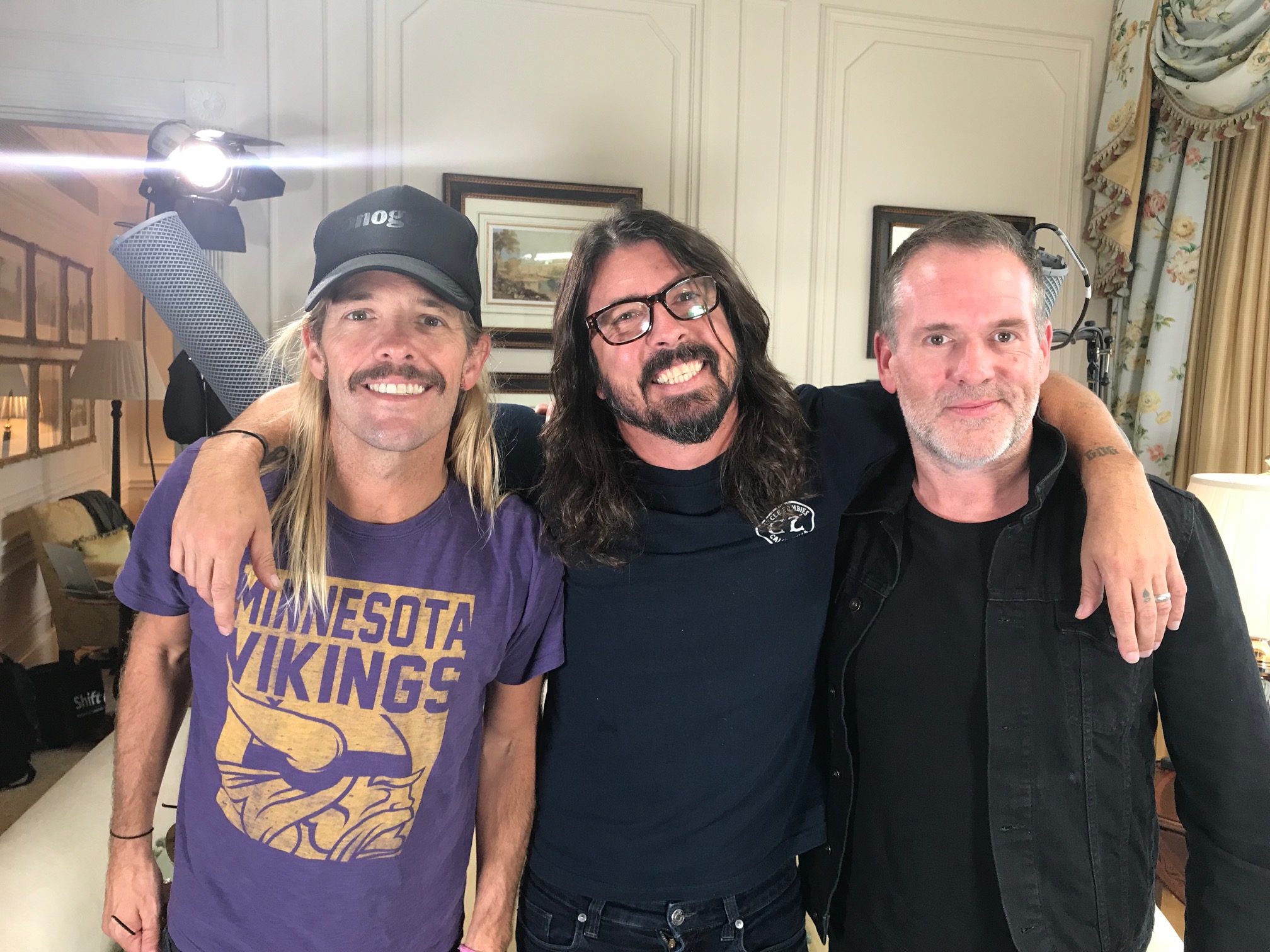 Foo Fighters Taylor Hawkins, Dave Grohl and Chris 