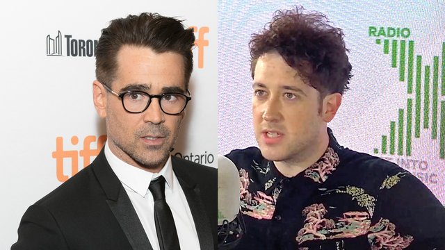Colin Farrell and Murph of The Wombats