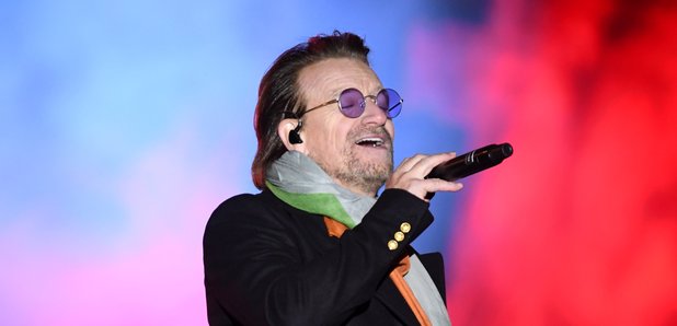 Bono U2 Trafalgar Square 2017 for MTV EMAs