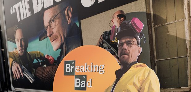Breaking Bad poster and Walter White cut out