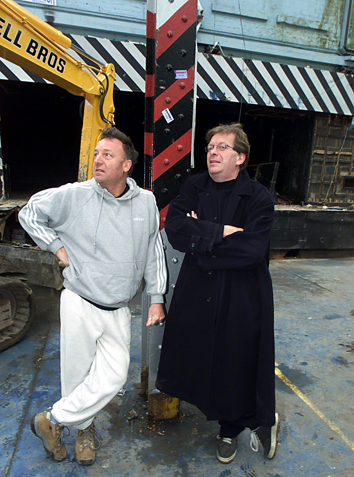 Peter Hook and Tony Wilson 2000
