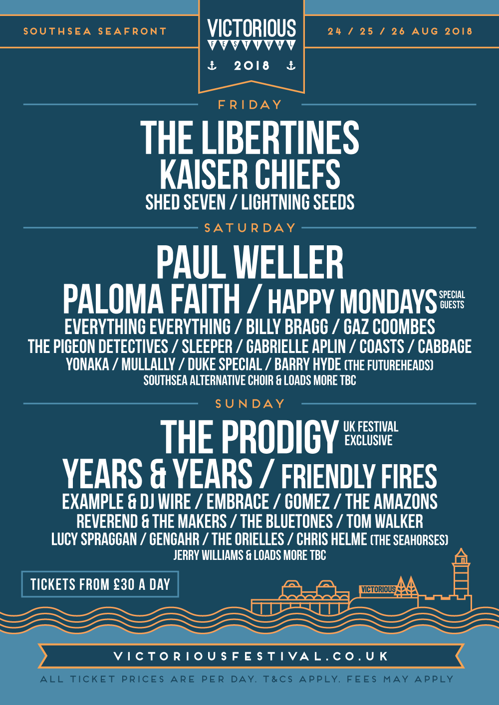 Paul Weller And The Prodigy Added To Victorious Festival Radio X