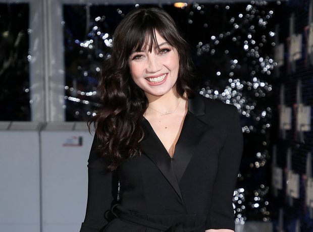 Daisy Lowe Global Awards 2018 blue carpet