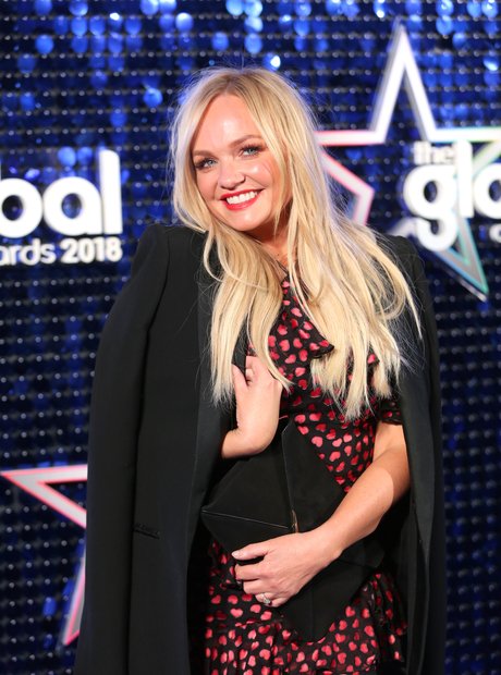 Emma Bunton Global Awards 2018 blue carpet