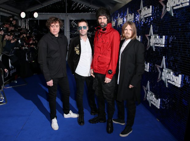 Kasabian Global Awards 2018 blue carpet