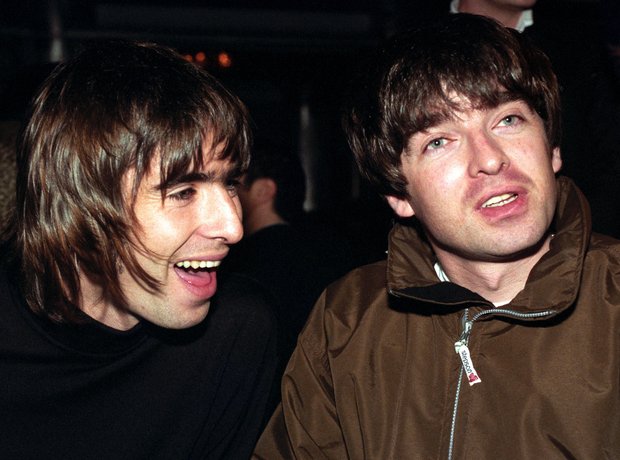 Liam and Noel Gallagher 1996