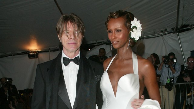 David Bowie and Iman in 2003