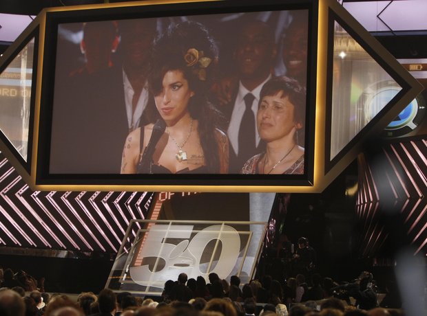 Amy Winehouse at the 2008 Grammy Awards
